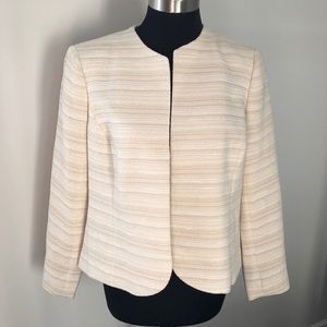 Nwt Anne Klein Cream Blazer Jacket- Sz Large